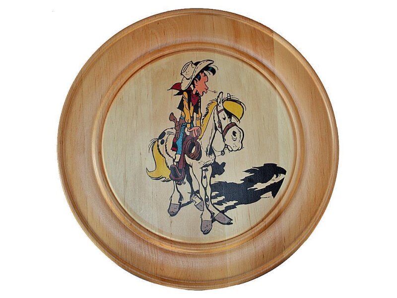 Schützenscheibe 40 cm Motiv 407, Lucky Luke mit Pferd