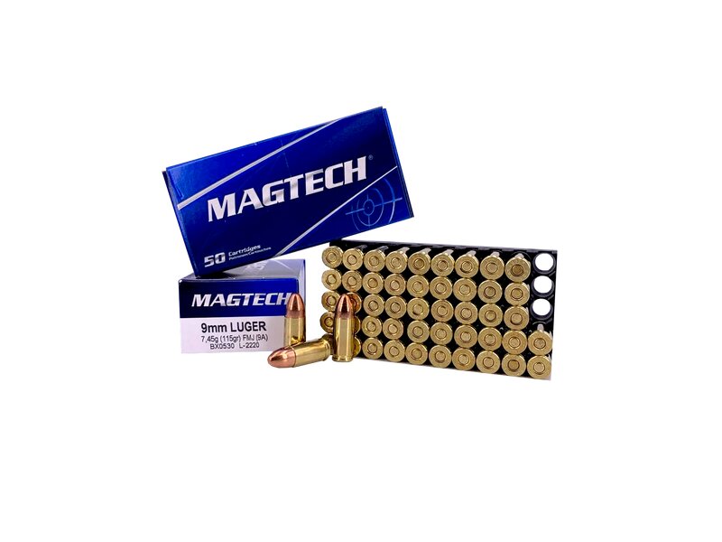 Magtech 9mm Para FMJ 115grs. 50 Schuß
