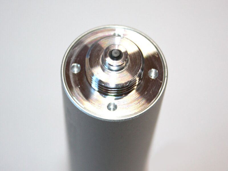 compressed air cylinder for Feinwerkbau air pistol silver long