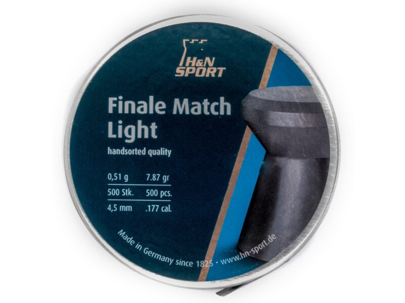 H&N Finale Match Air Pistol pellets, Light, 500 pellets 0,51g