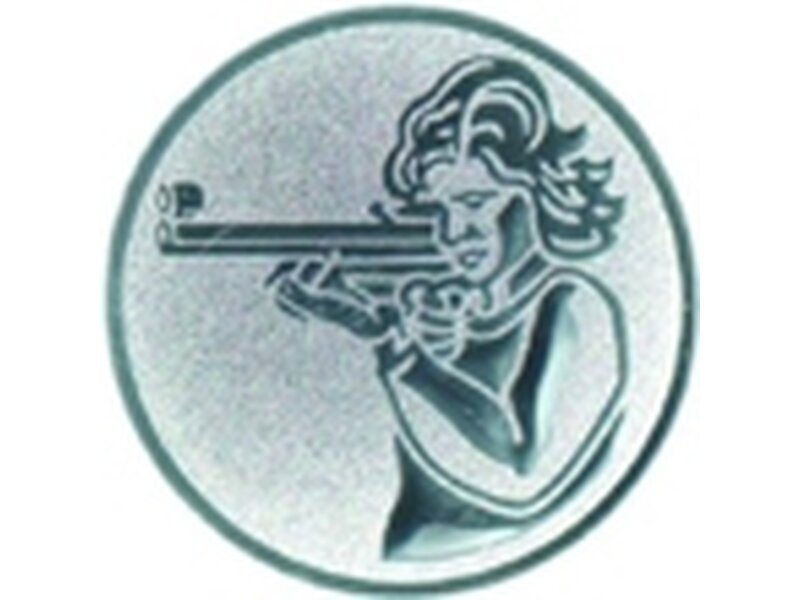 Emblem Schützin gold, 50mm