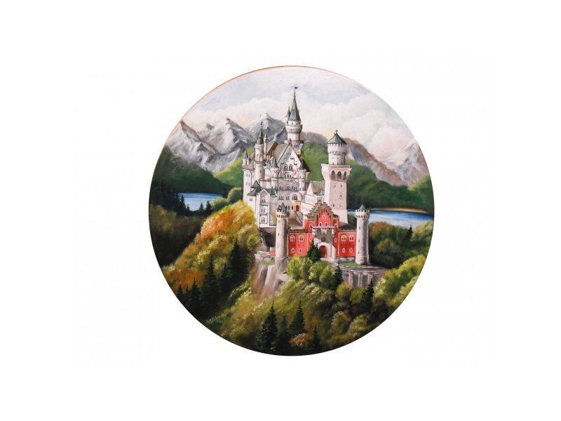 Schützenscheibe 45 cm, Schloss Neuschwanstein