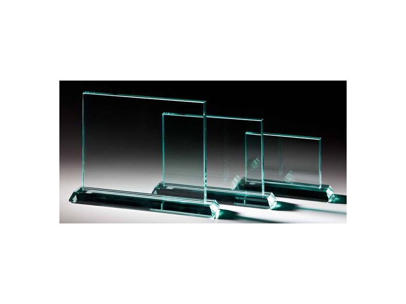 JADE Glass trophy rechteck breitformat