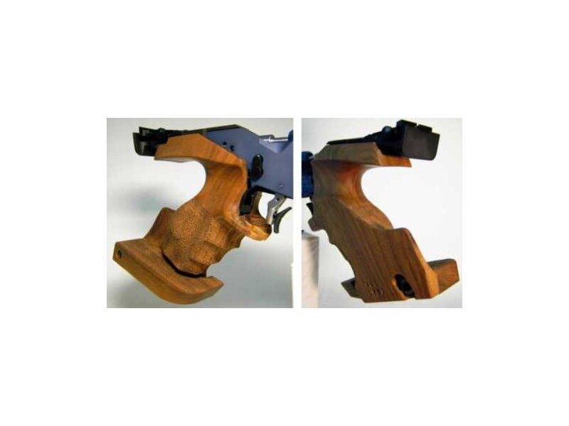 Rink grip for Feinwerkbau P44 S right convex 0° normal walnut