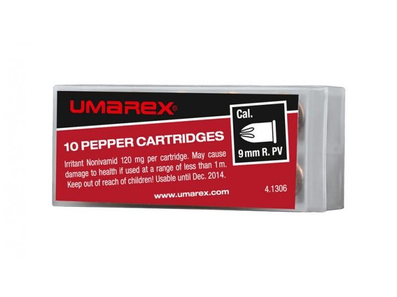 Umarex cal. 9 mm R. PV Pepper Cartridges (10 Stck)
