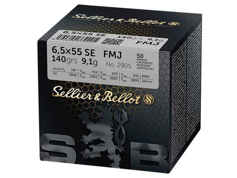 S&B 6,5x55 SE FMJ 140grs. 50St