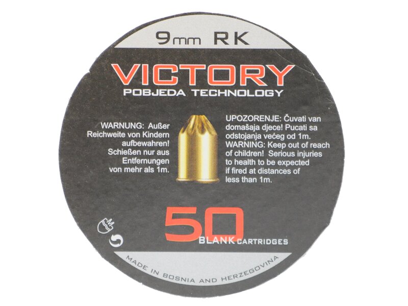 ESC Platzpatronen Victory 9 mm R Knall 50 St.