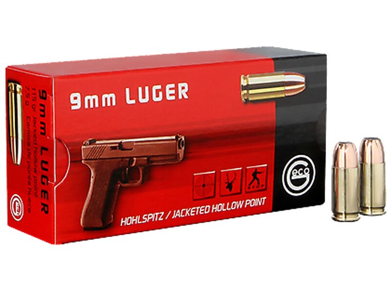 Geco 9mm Luger Hohlspitz - 115grs. 50 Schu