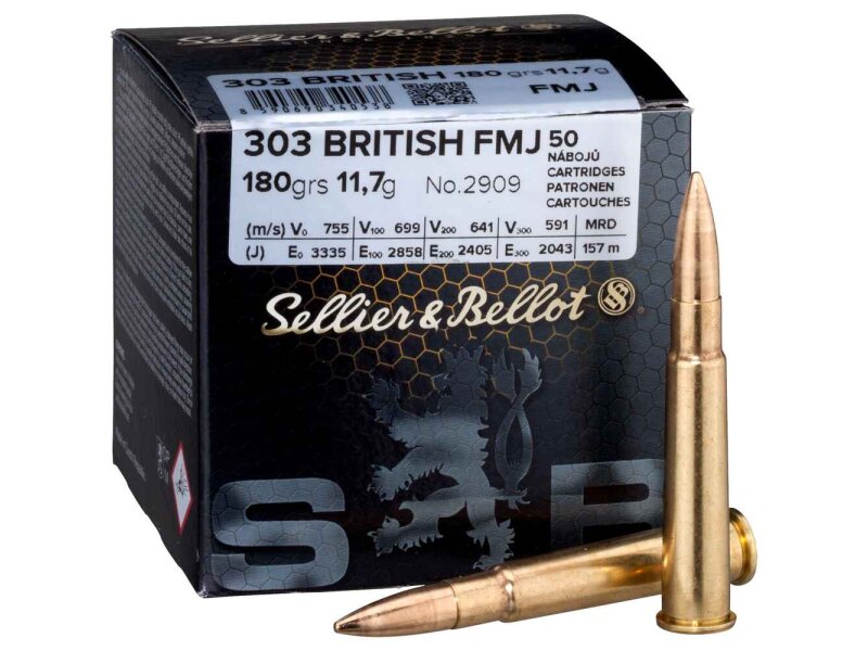 S&B, .303 British Vollmantel 180 Grs. 50St.