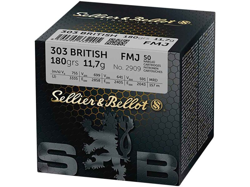 S&B, .303 British Vollmantel 180 grs. 50St.