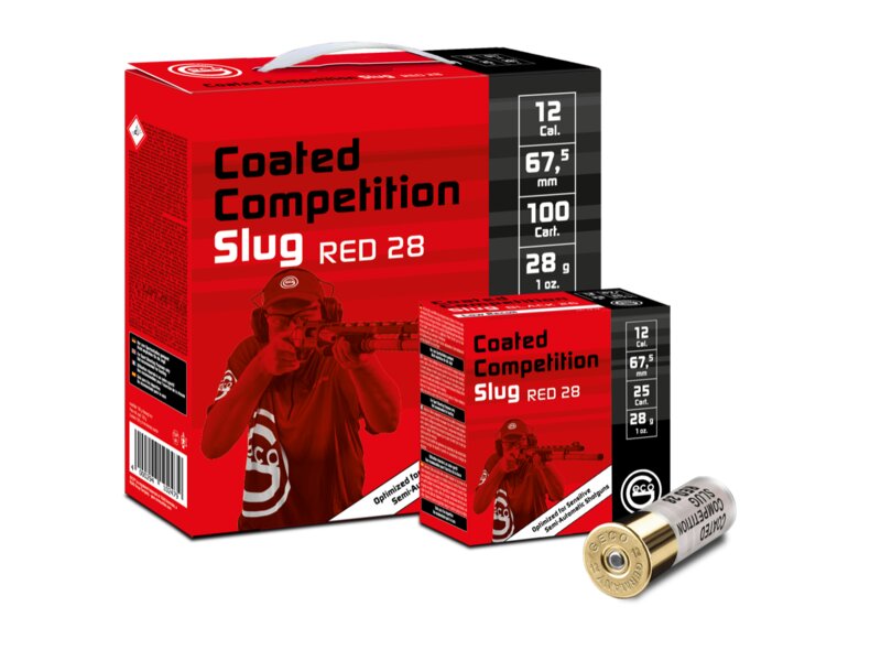 Geco Coated Competition Slug Red 12/67,5 28 g Flintenlaufgeschoss 25 Schuss