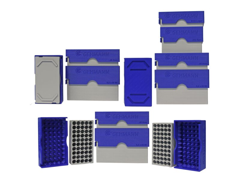 Gehmann Variants catridge box support tray and box .22lfb, 50 Cartridges