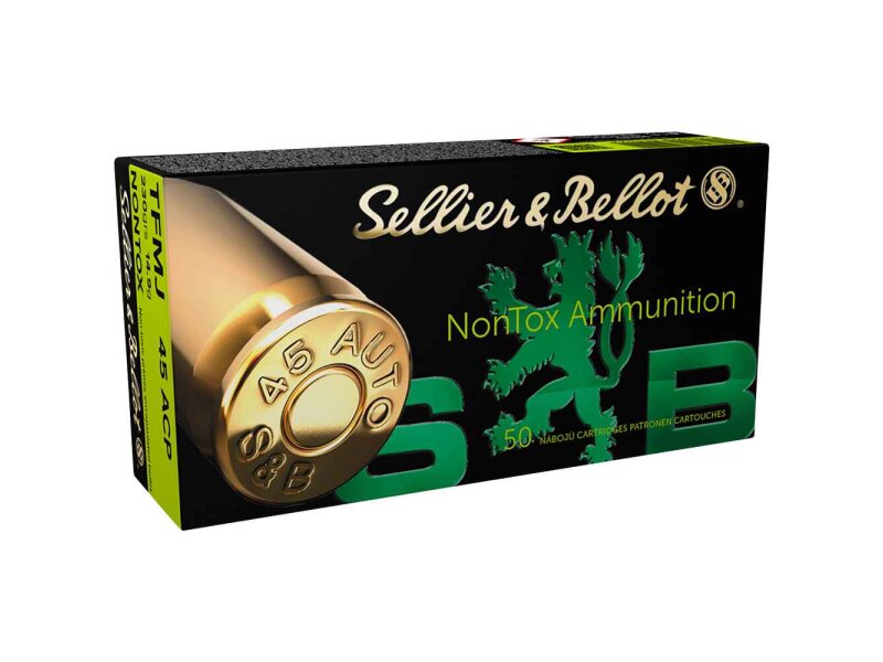 S&B .45 ACP TFMJ NonTox 14,9g/230grs.