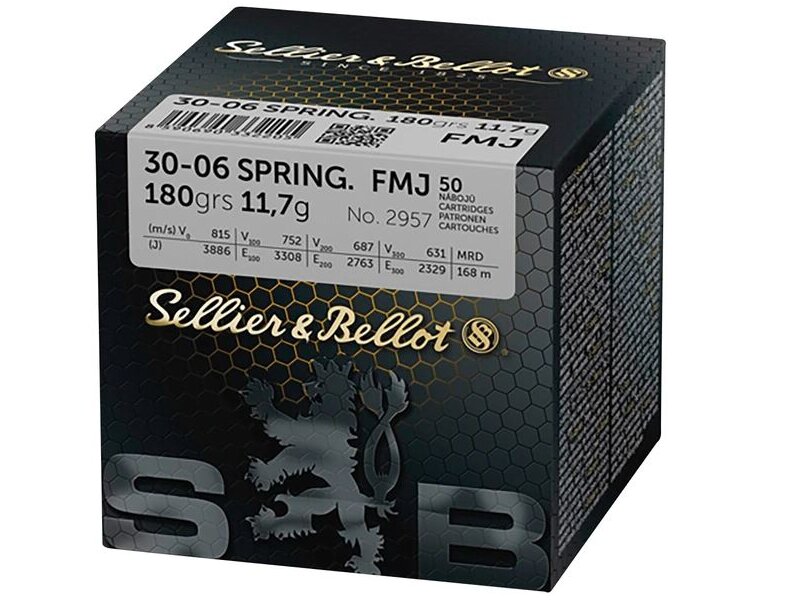 S&B .30-06 Spr. Vollmantel 11,7g/180grs. 50 Stück