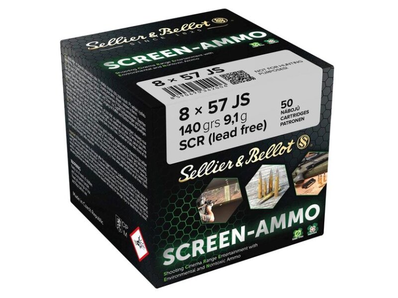 S&B 8x57 IS Screen-Ammo SCR Zink 9,0g/140grs. - 50 Schuss