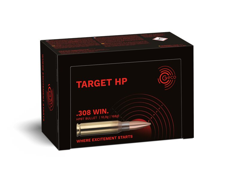 Geco .308Win. Target HP, 168gr. - 50 St.