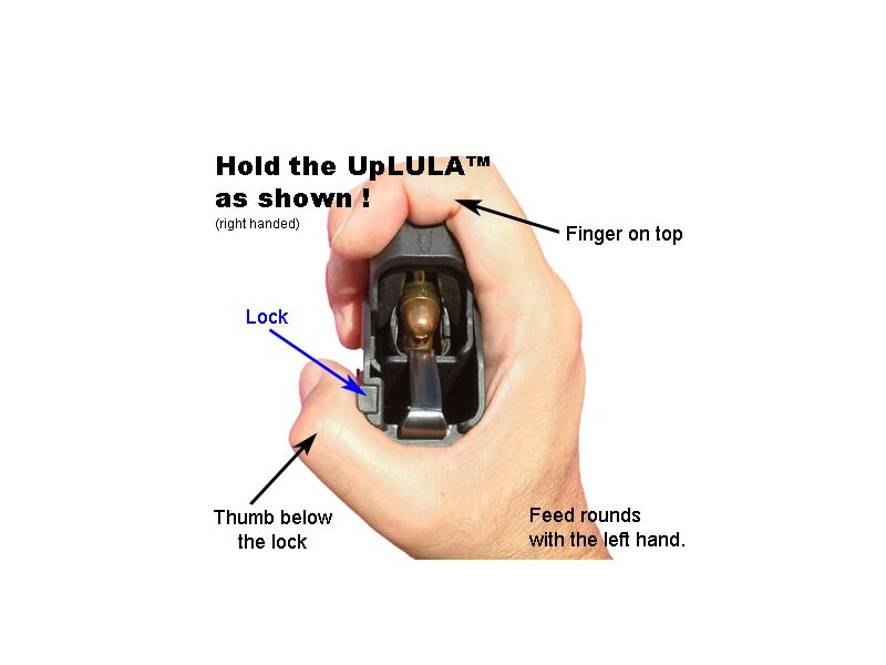 Akah MAGLULA UpLULA™ Universal Magazine Loader 9mm - .45 black