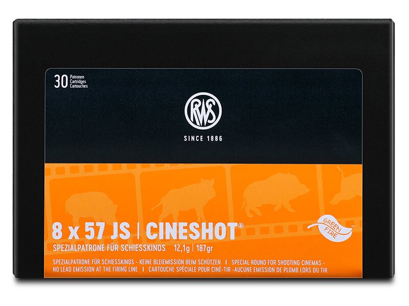 RWS 8x57 JS CINESHOT 12,1g  30Schuss