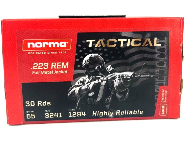 Norma ..223Rem FMJ Tactical 3,56g/55grs. - 30St.