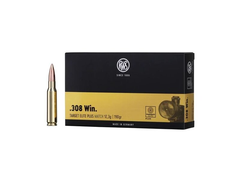 RWS .308Win. TARGET ELITE PLUS, 190gr -  20 St.