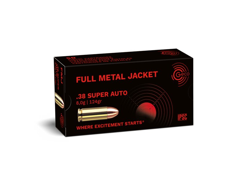 GECO .38 Super Auto VMR 8,0/124gr. 50 Schuß