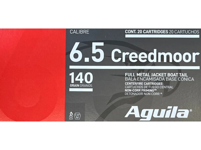 Aguila 6,5creedmoor FMJBT 140grs - 20St.