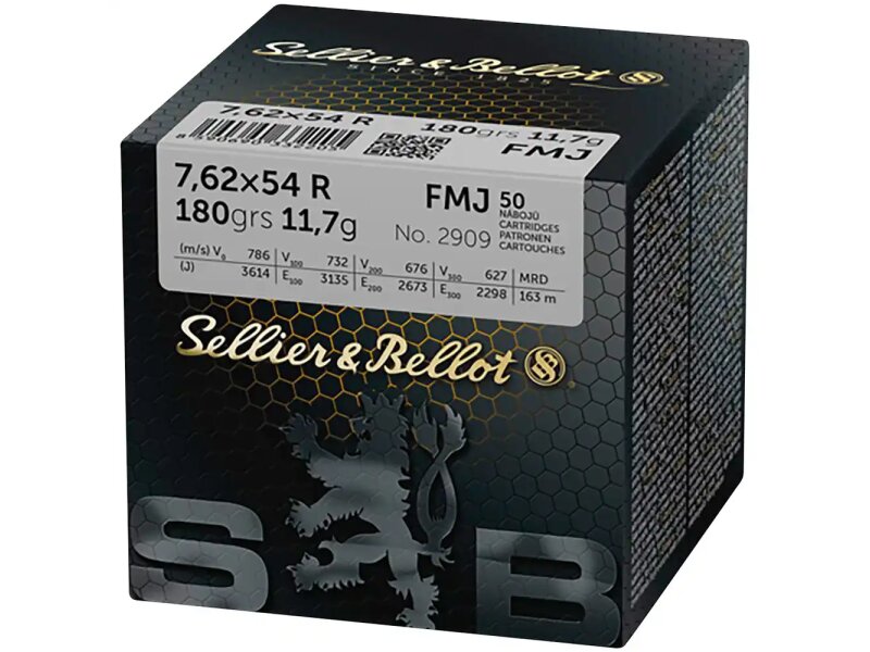 S&B 7,62x54 R Vollmantel 11,7g/180grs. - 50St.